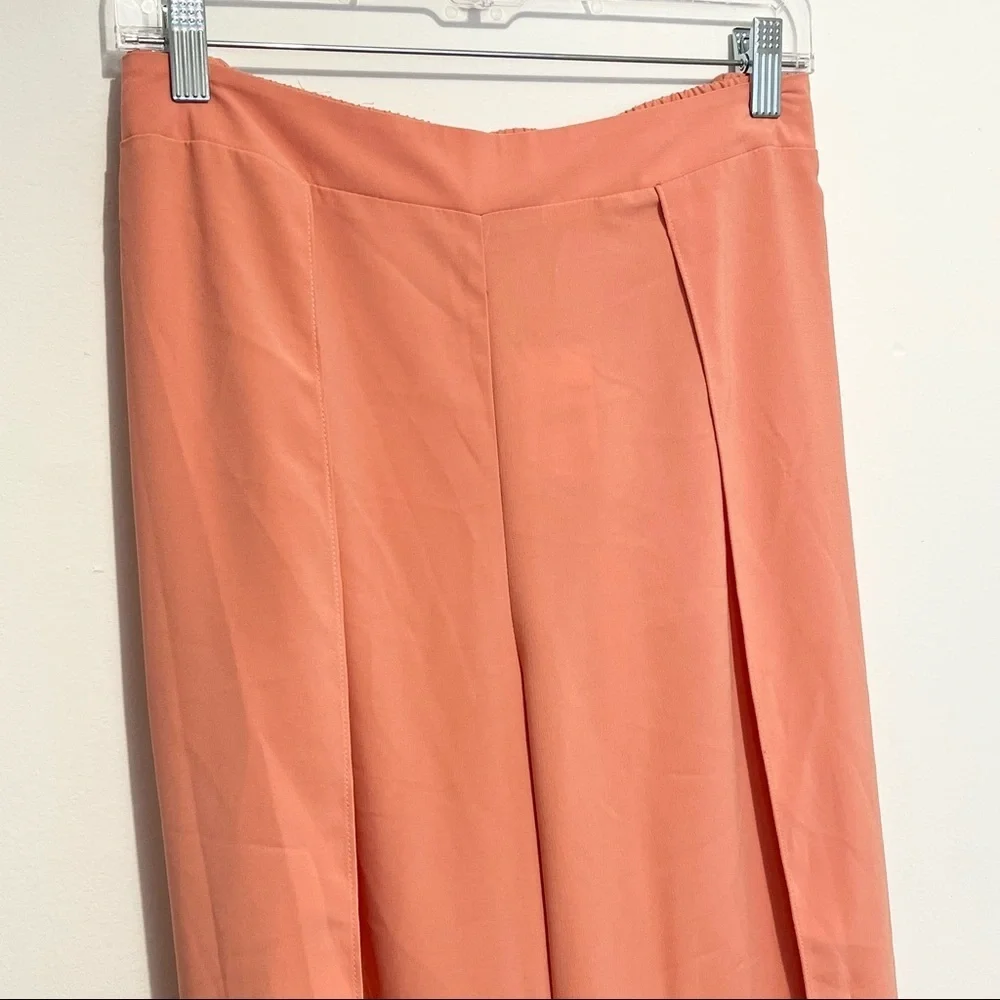 ➕ NWT Cato Coral Orange Light Weigh Wide Leg Pants Womens Plus Size 18/20 - Picture 3 of 11